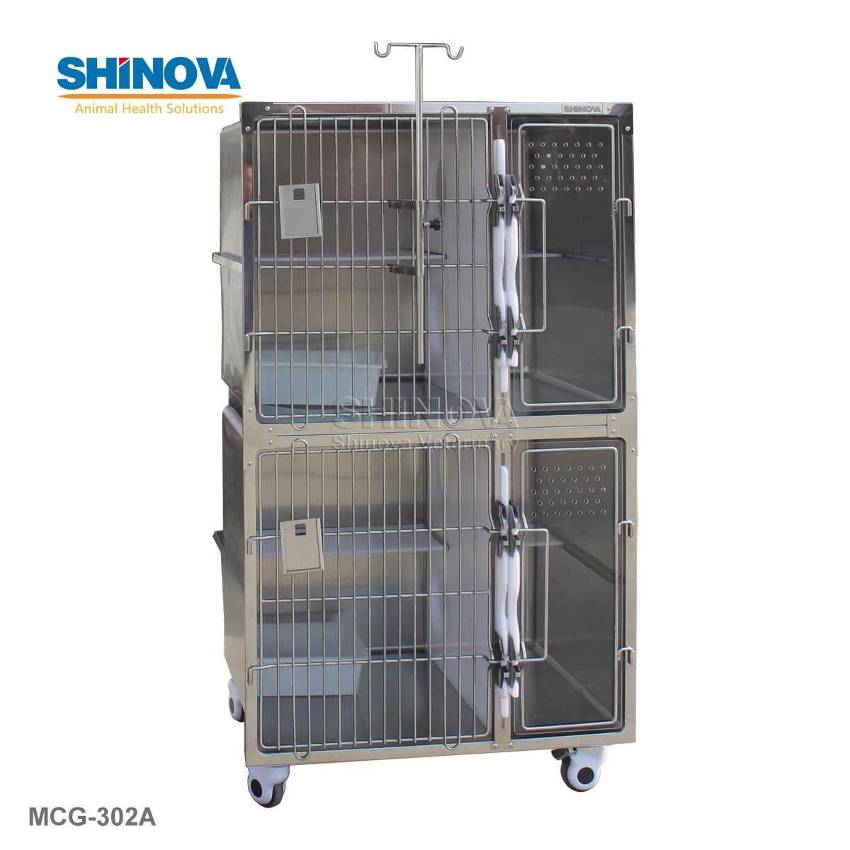 Stainless-steel Cat Cage with rounded corner