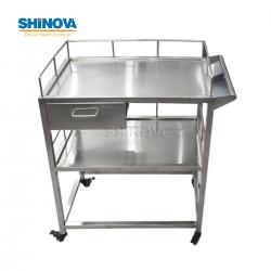 Stainless Steel Medical Trolley With Drawers