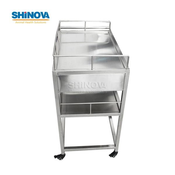 Stainless Steel Medical Trolley With Drawers