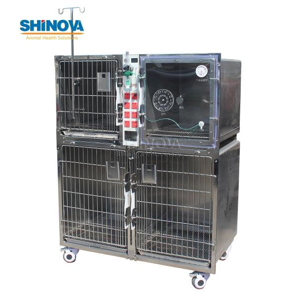 Stainless Steel Modular Dog Cage with Power Plug