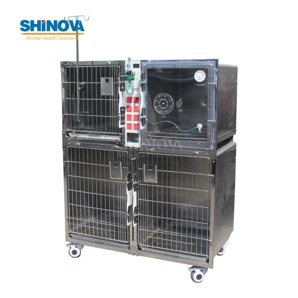 Stainless Steel Modular Dog Cage with Power Plug