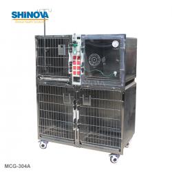 Stainless Steel Modular Dog Cage with Power Plug