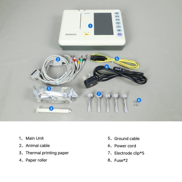 Portable Veterinary ECG Machine Veterinary Electrocardiagraph