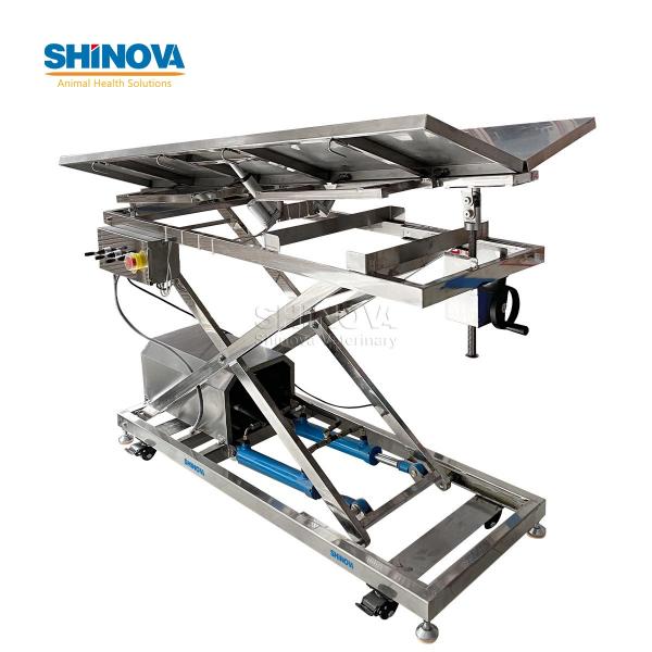 Pig and Sheep V-Shaped Lifting Surgical Table