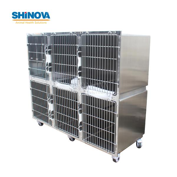 Stainless Steel Six-Position Cat Cage