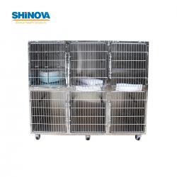 Stainless Steel Six-Position Dog Cage