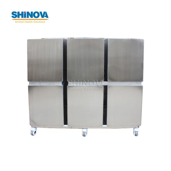 Stainless Steel Six-Position Cat Cage